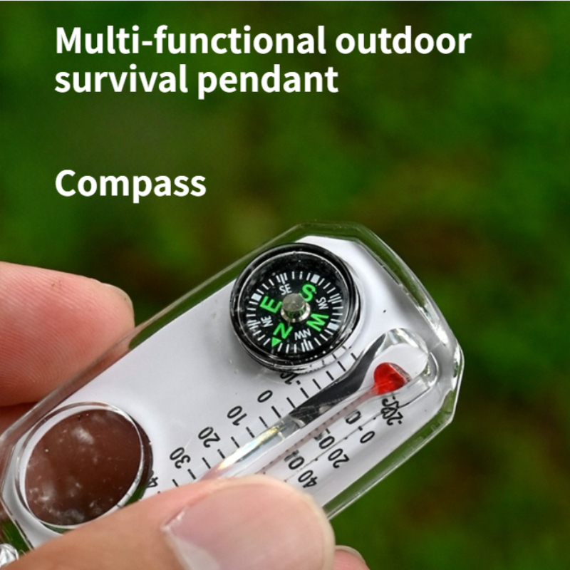 Mini Outdoor Survival Keychain - مراجعة Compass Keychain Mini وسعره