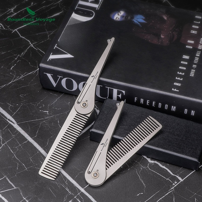 Pure Titanium Foldable Hair Co - مراجعة Comb Pocket Titanium وسعره