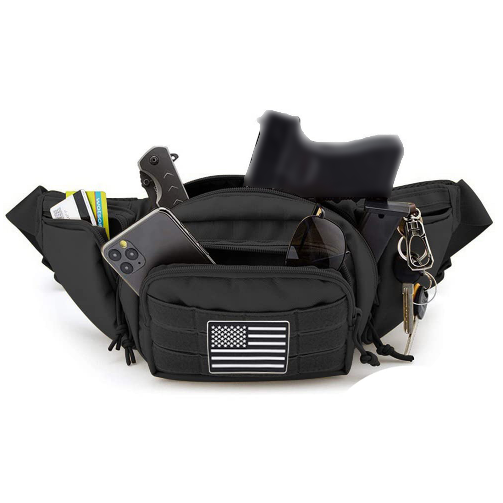Tactical Fanny Pack Gun Holste - مراجعة Edc Concealed Carry Fanny Pack وسعره